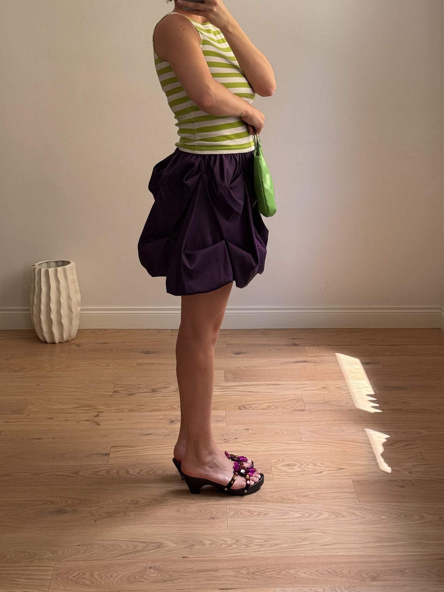 Bubble purple skirt