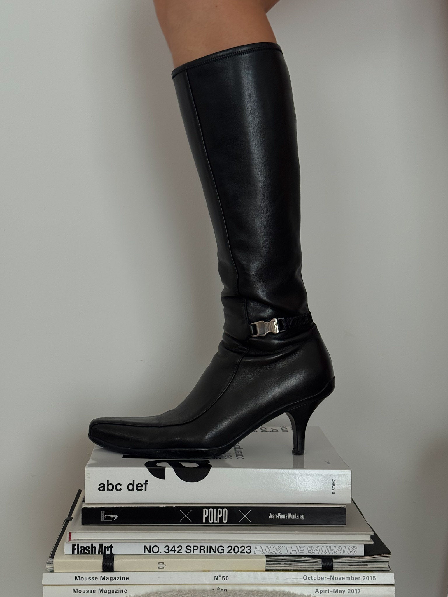 Prada black boots