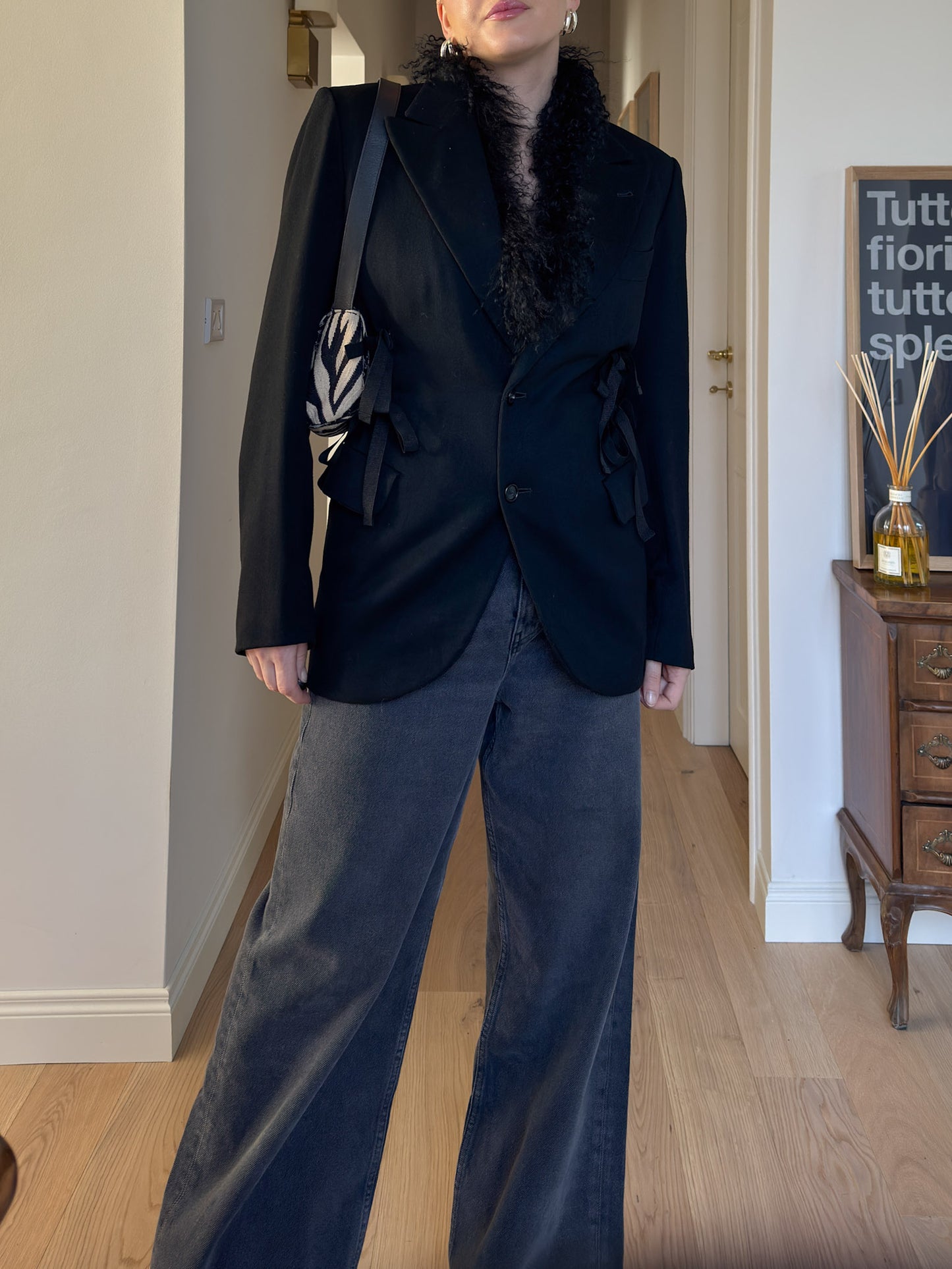 Brando black wool