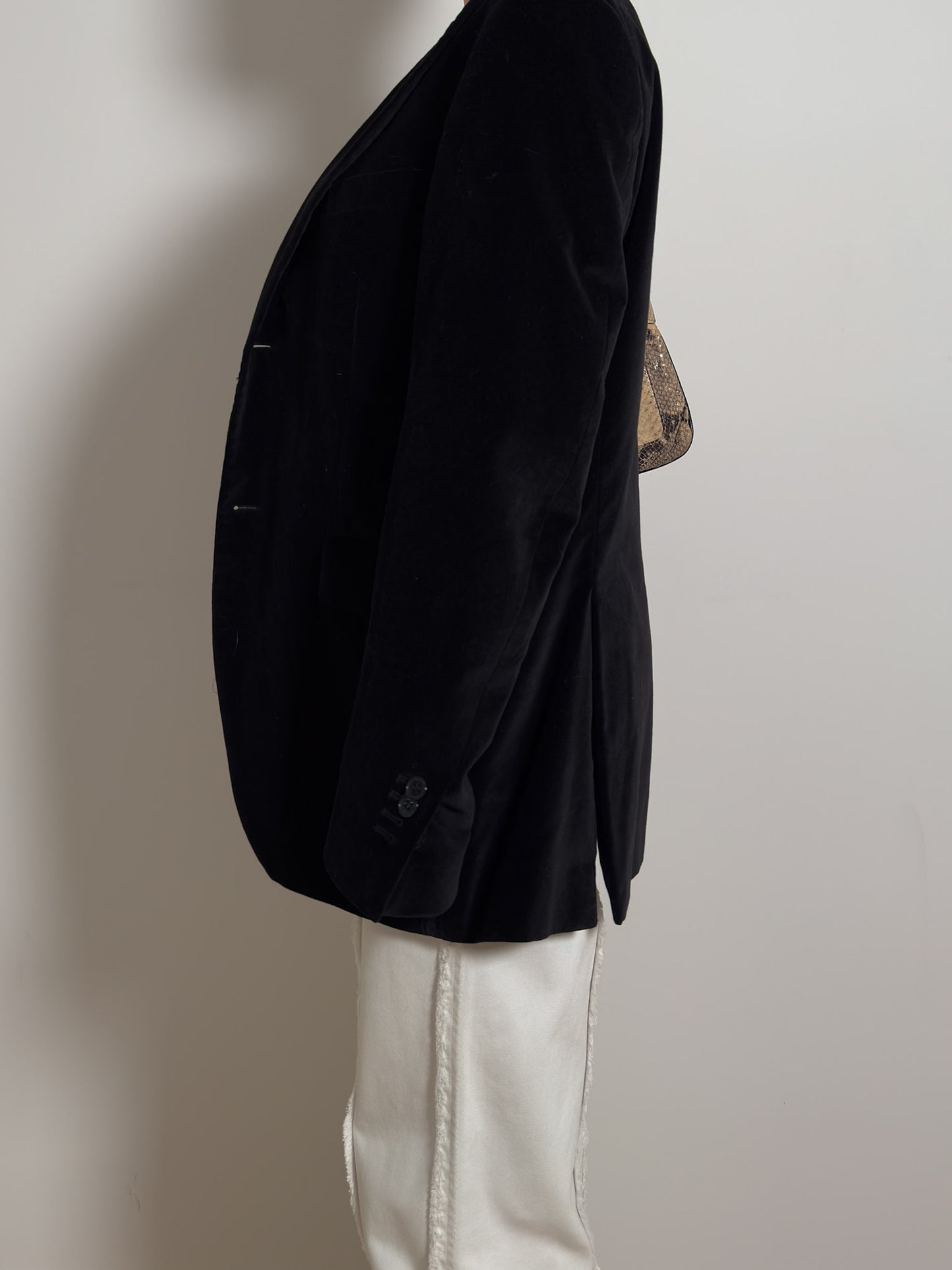Velvet black blazer