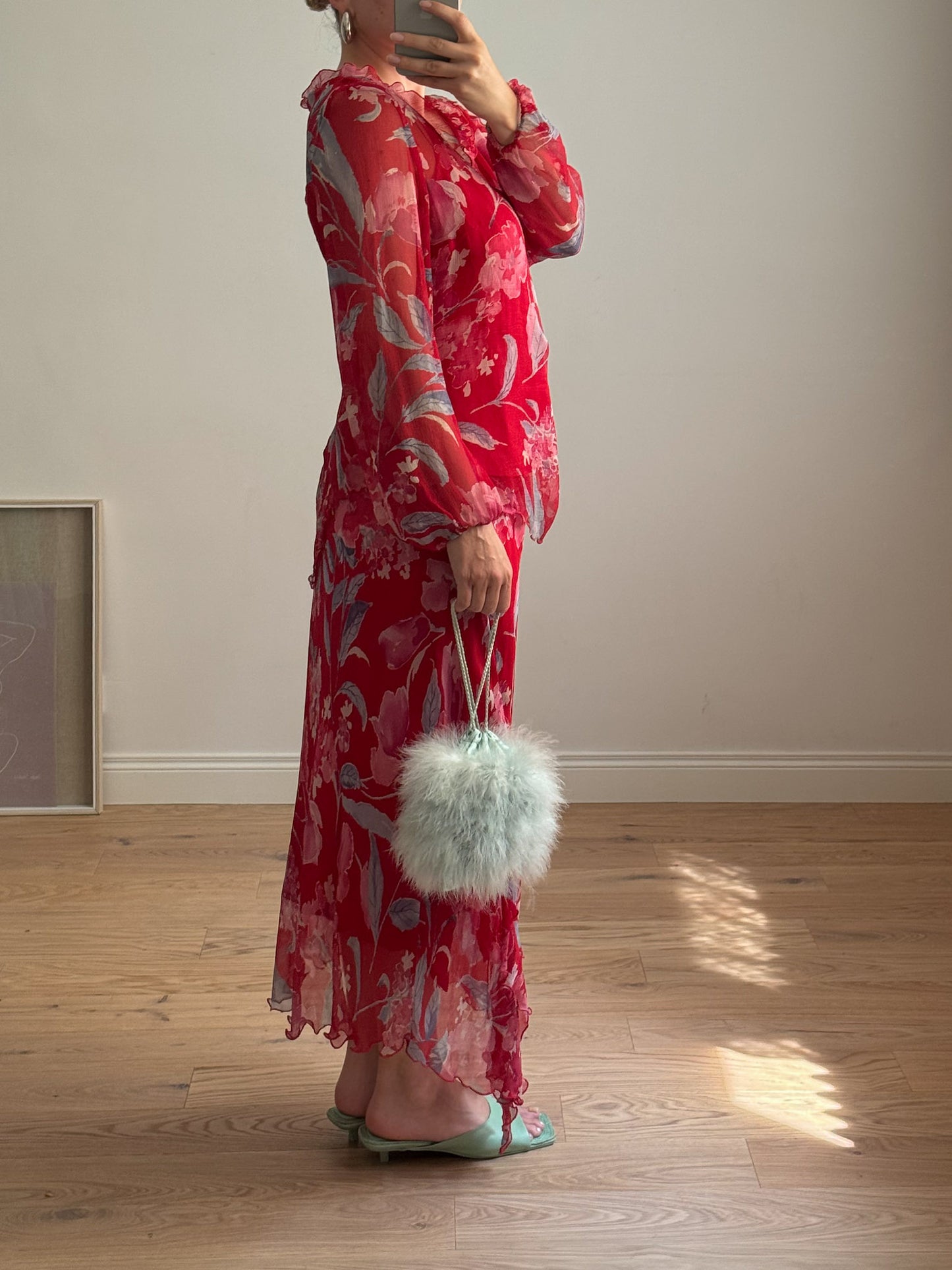 Pure silk floral co-ord