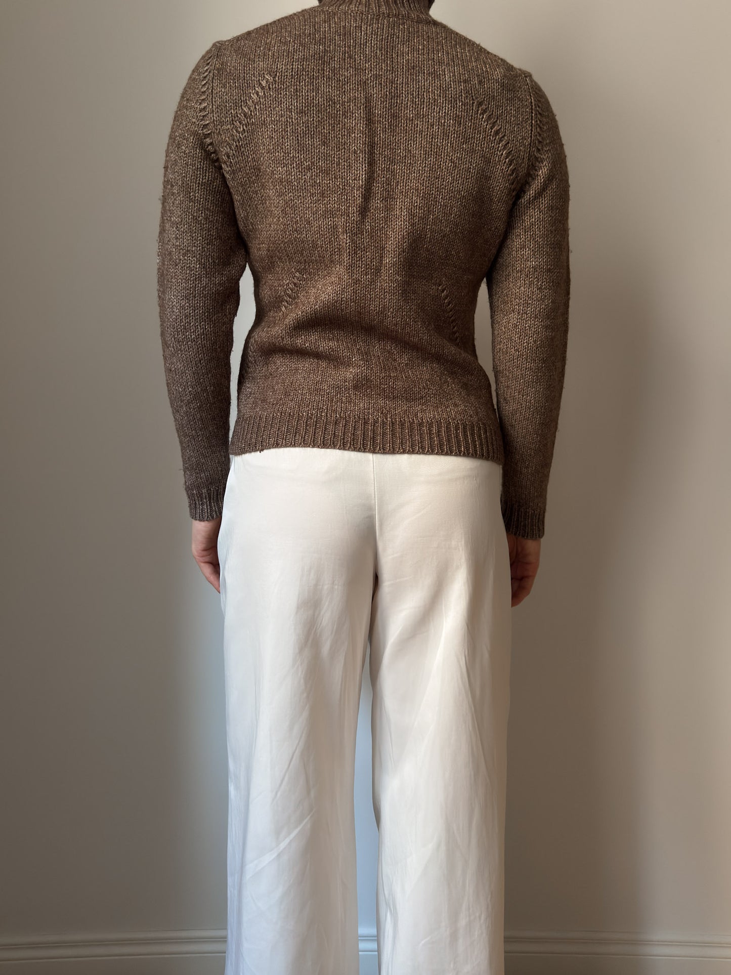 Wool brown cardigan