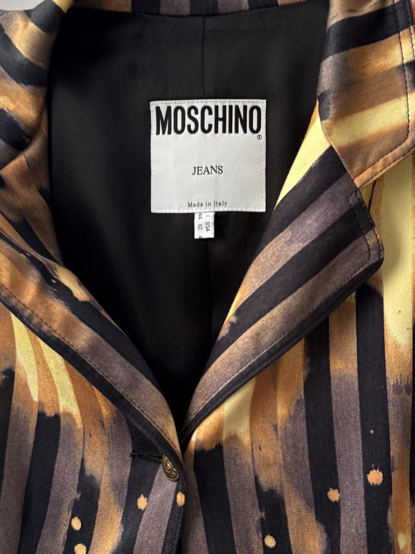 Moschino printed blazer