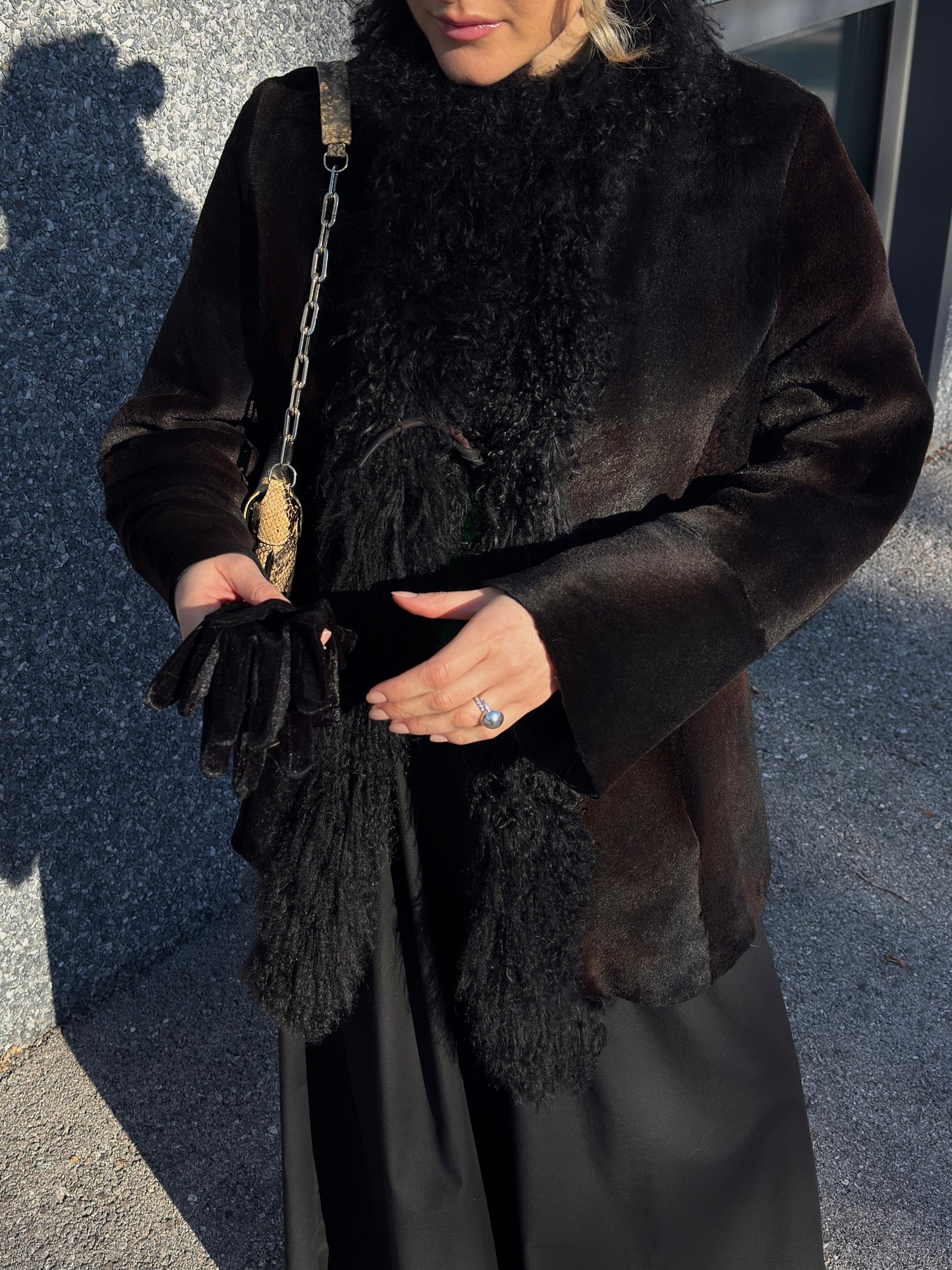 Vintage black fur