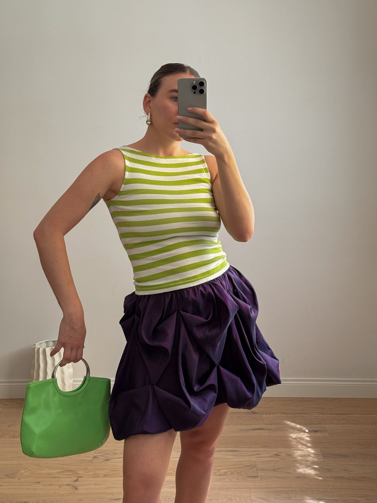 Bubble purple skirt