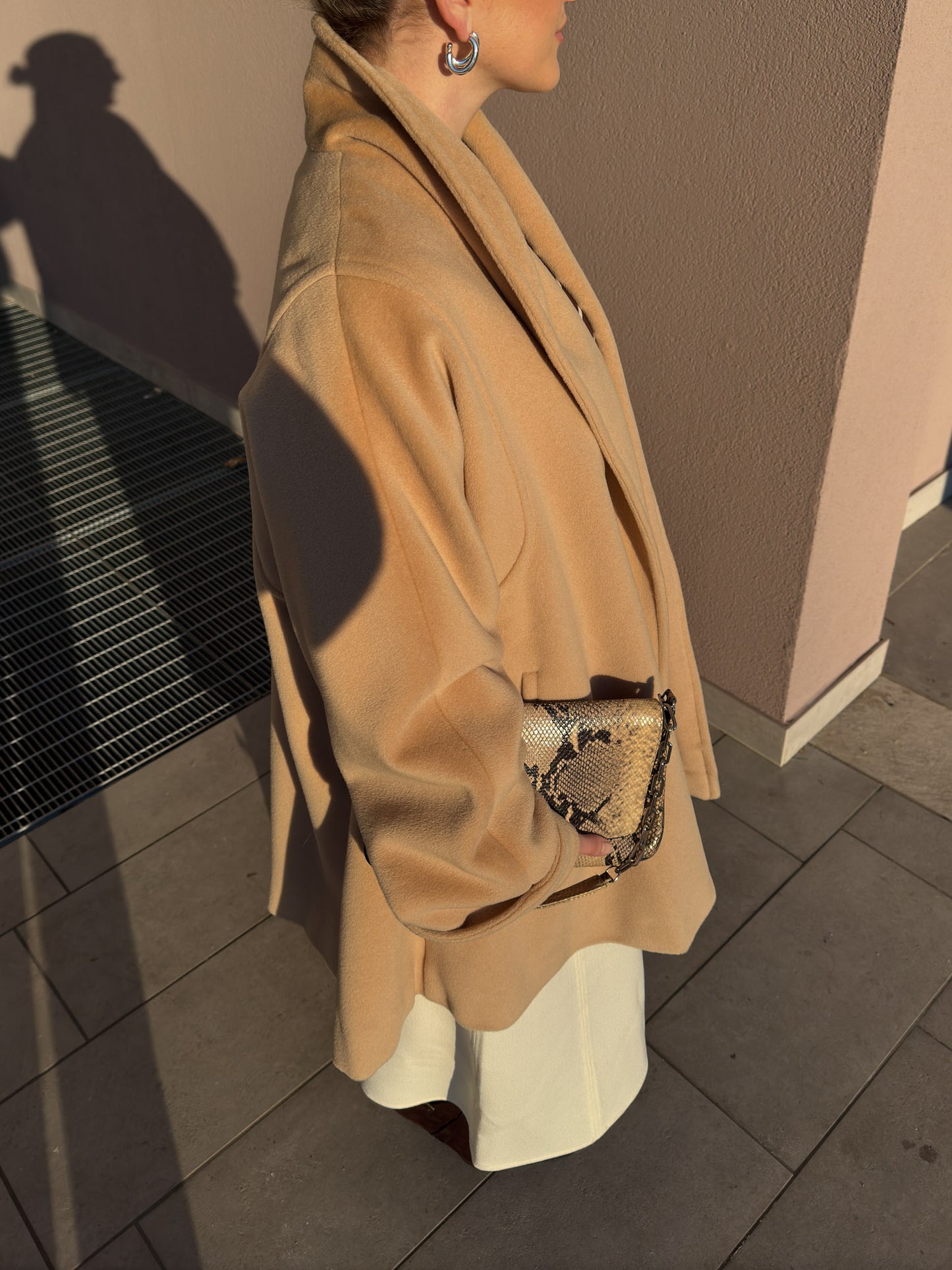 Max Mara pure wool sand coat