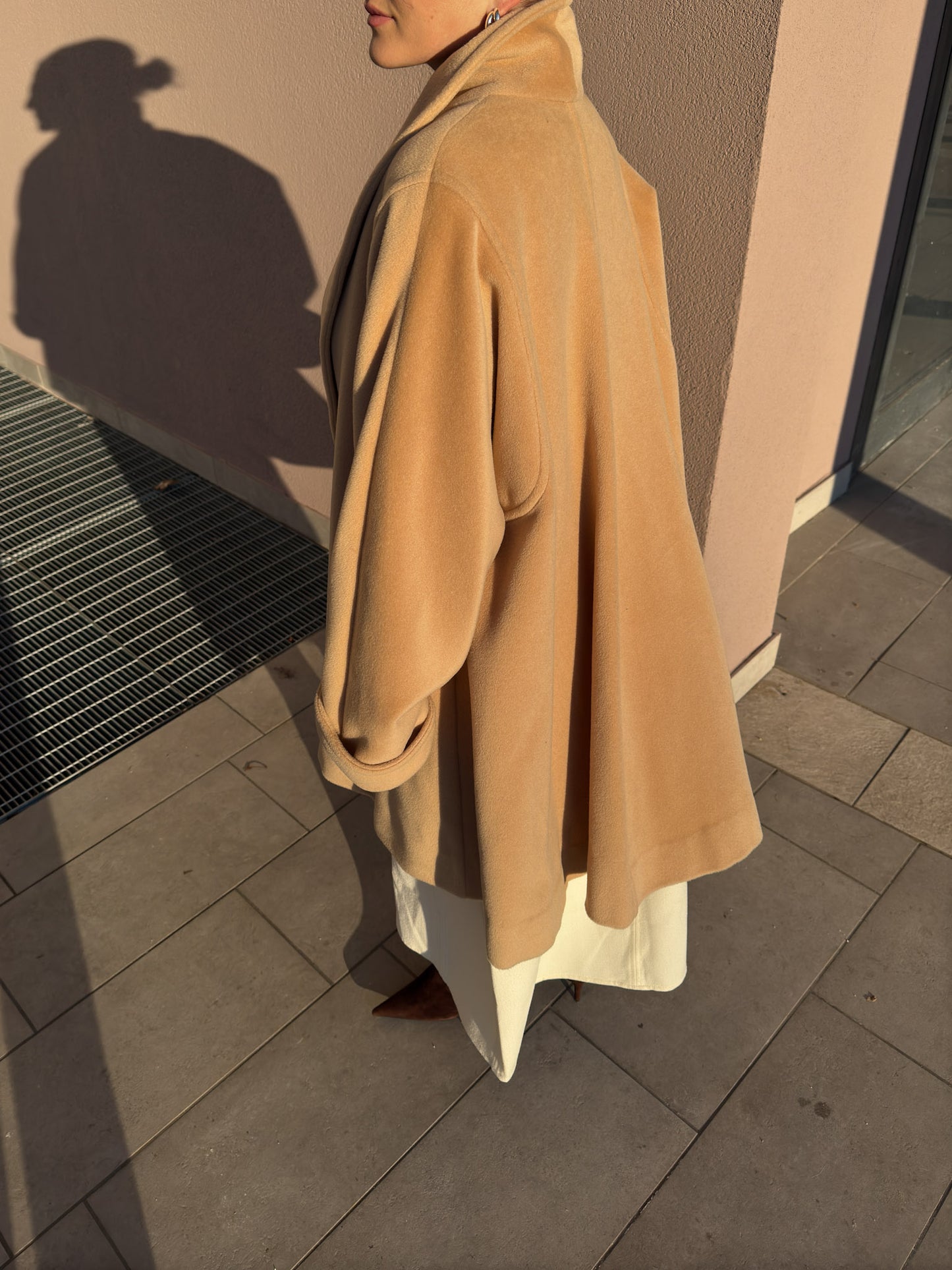 Max Mara pure wool sand coat