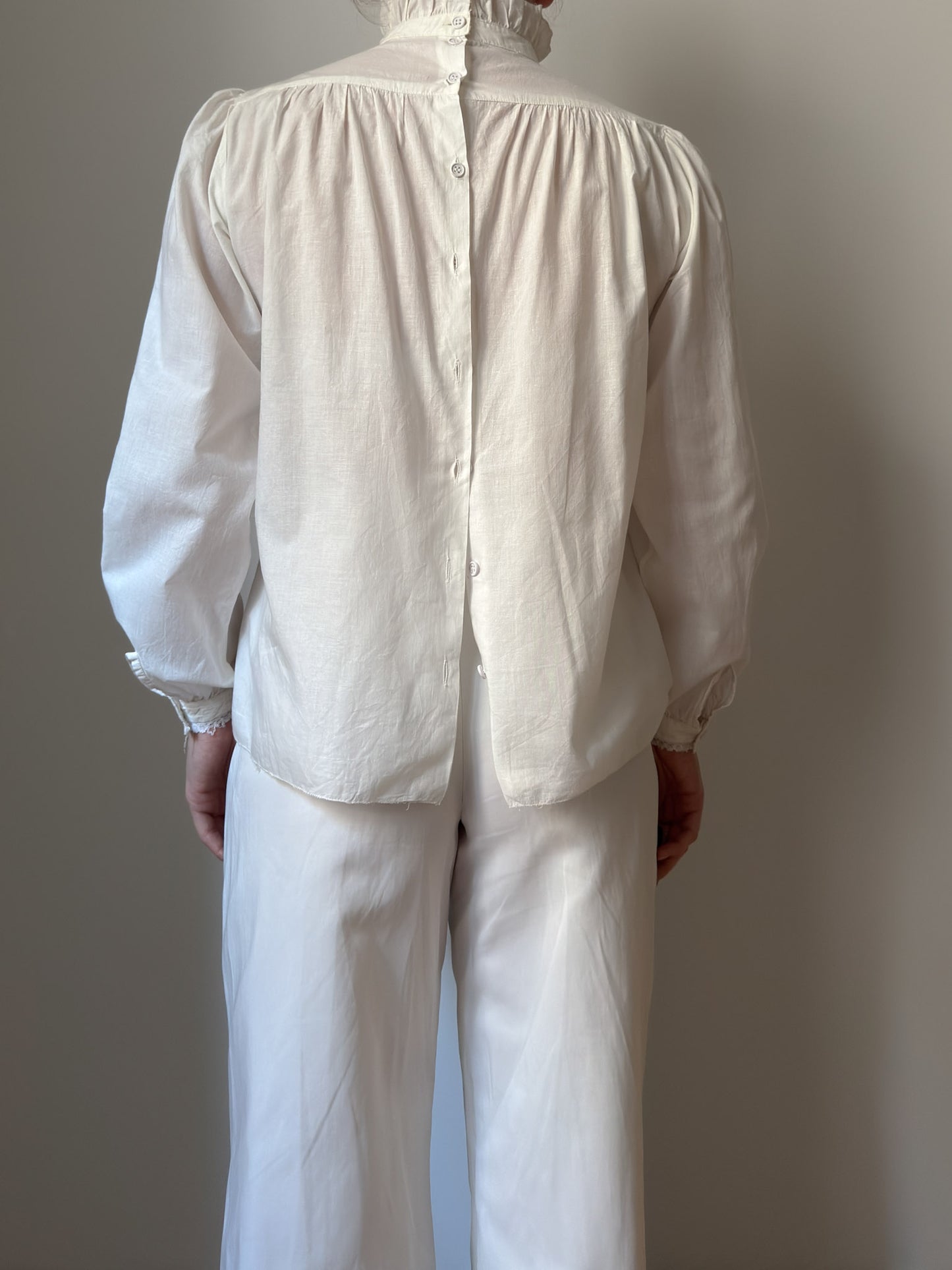 Pure cotton ivory blouse