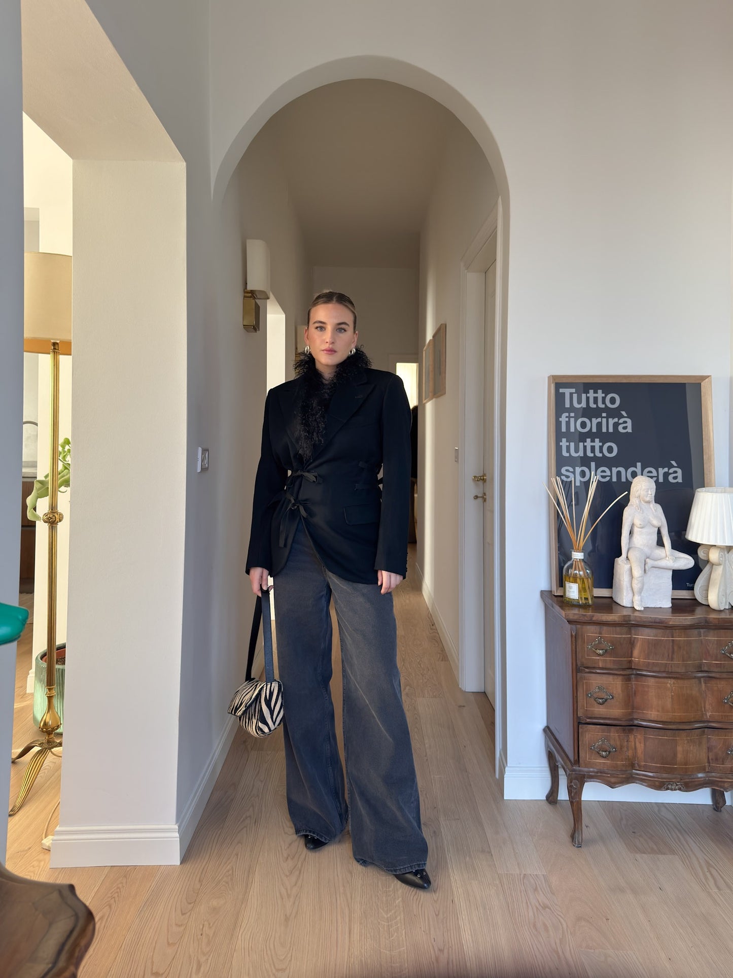 Brando black wool