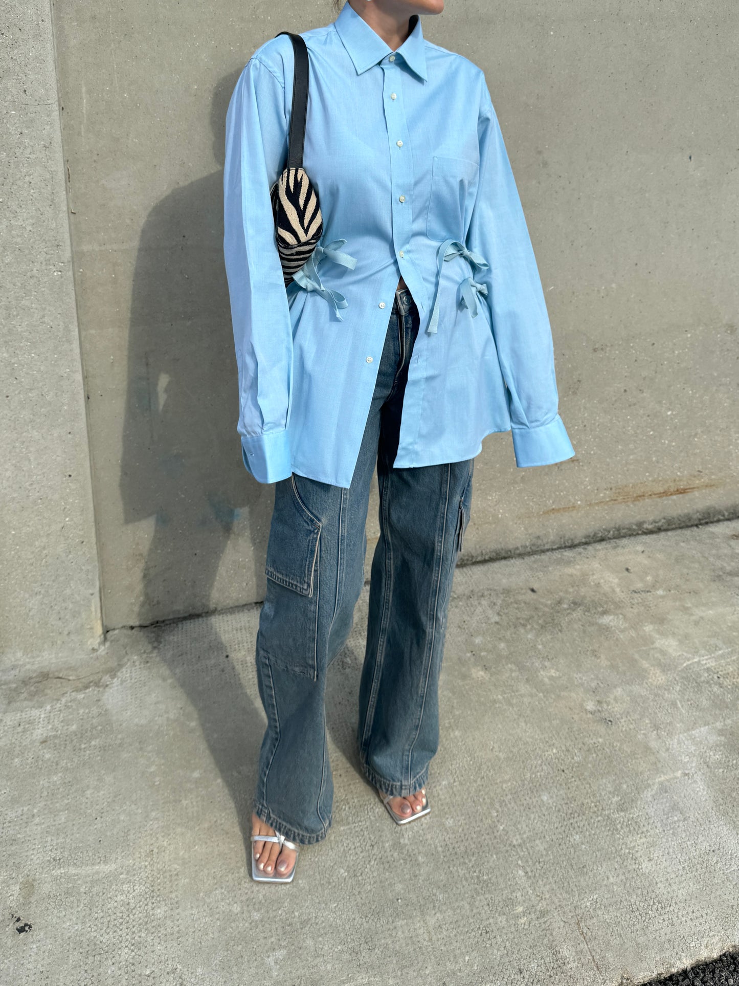 Isotta light blue cotton