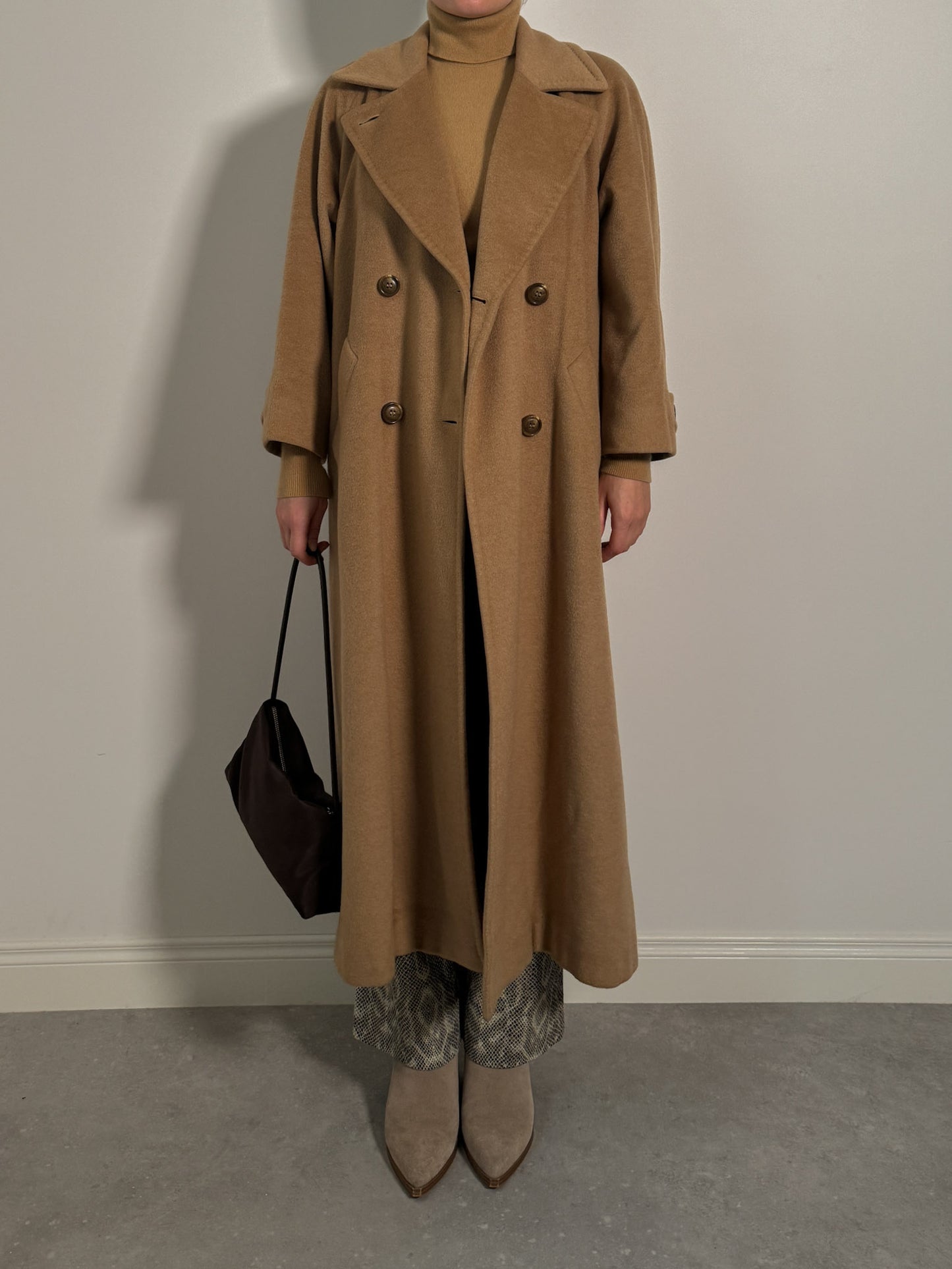 Pure camel wool camel coat