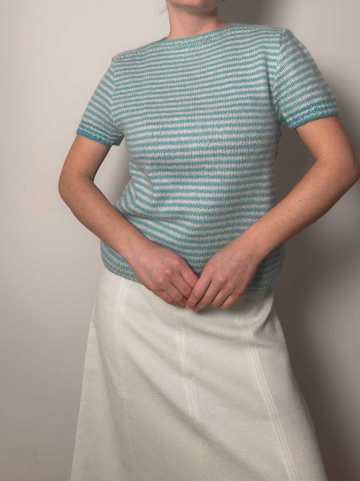 Pure wool handmade striped pull
