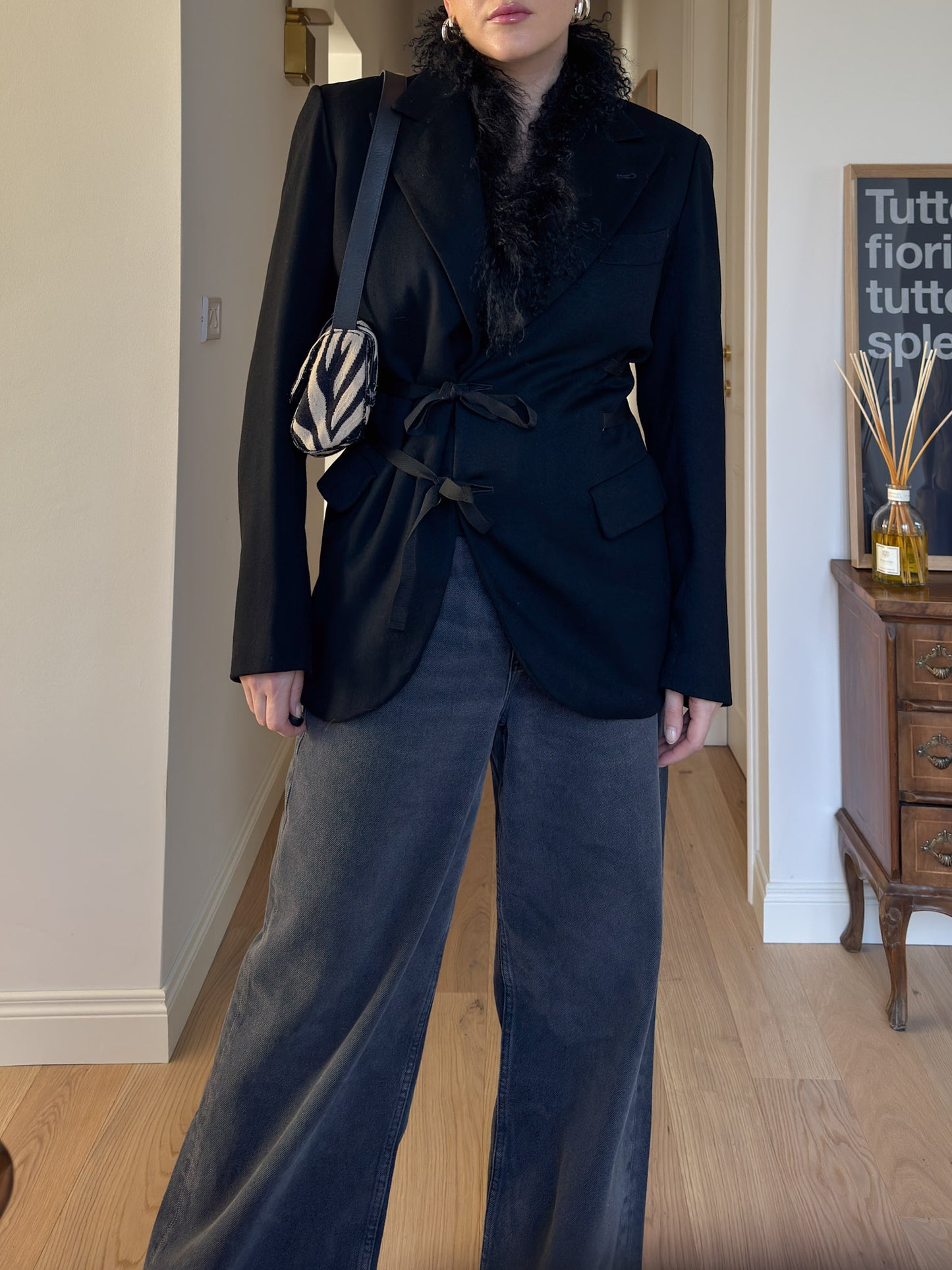 Brando black wool