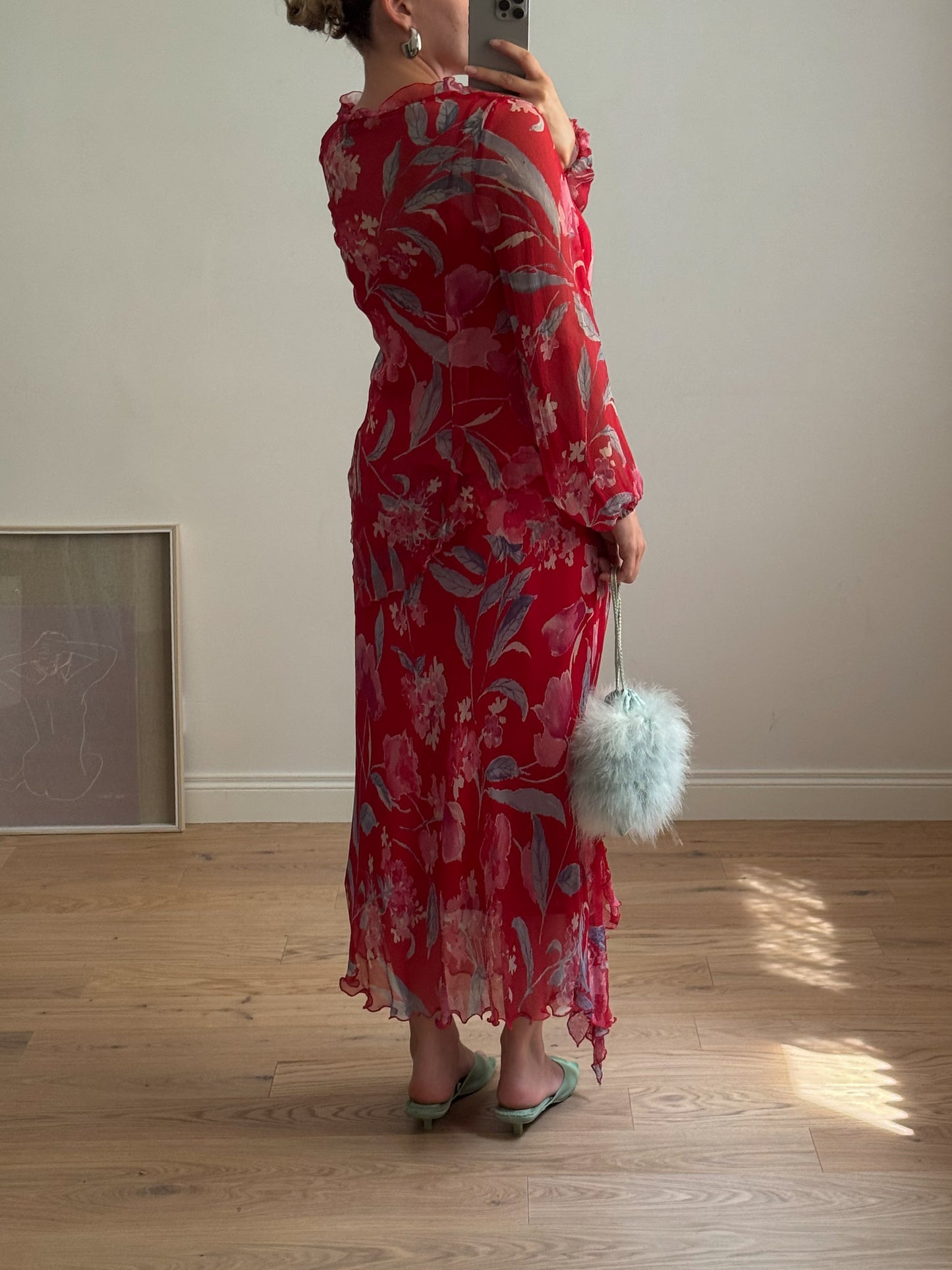 Pure silk floral co-ord