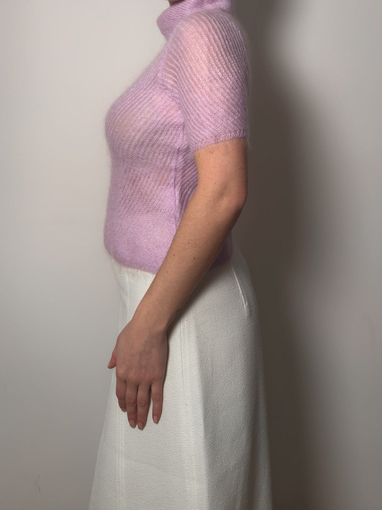 Mohair blend lilac pull