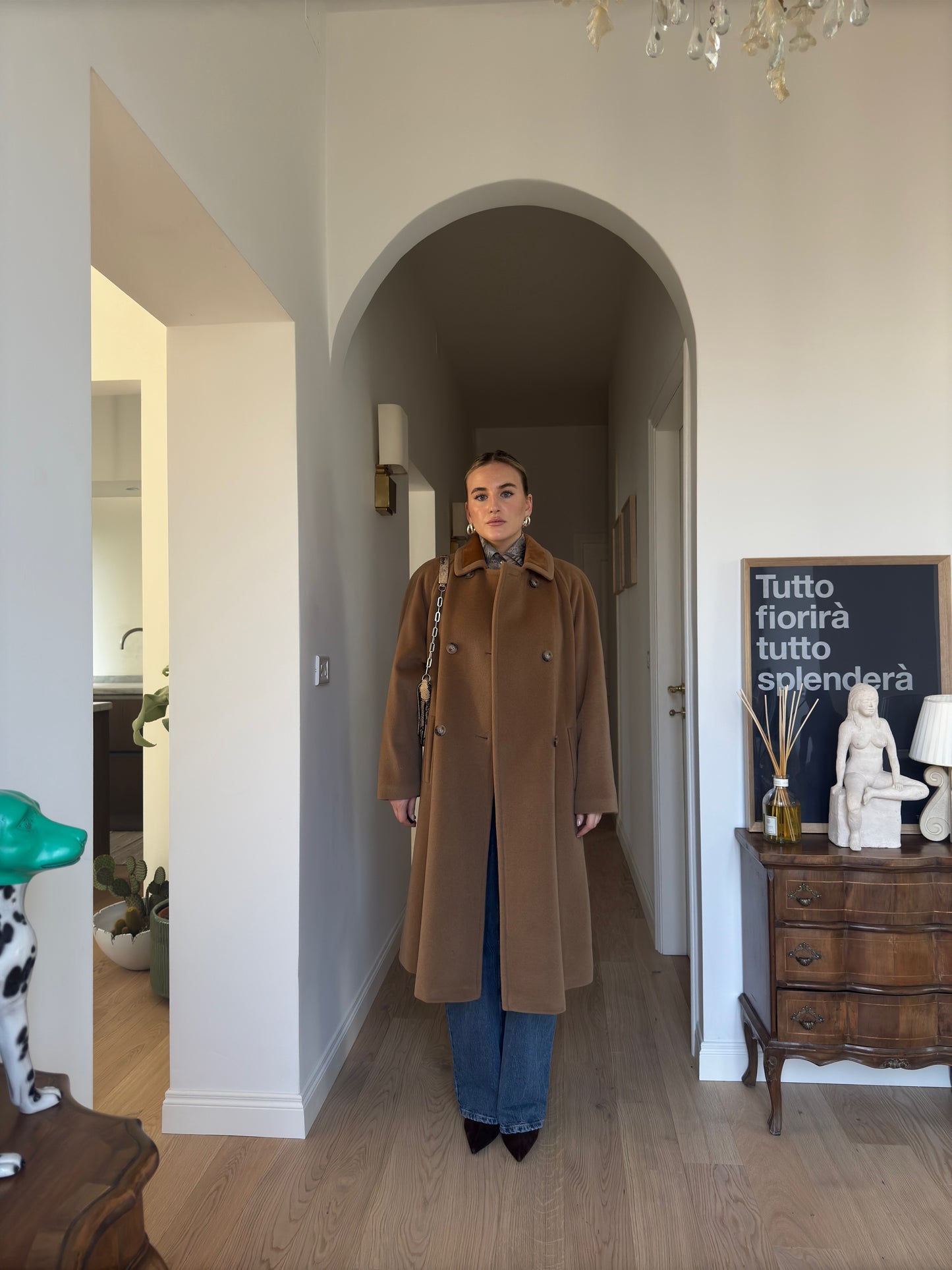 Piacenza pure wool camel coat
