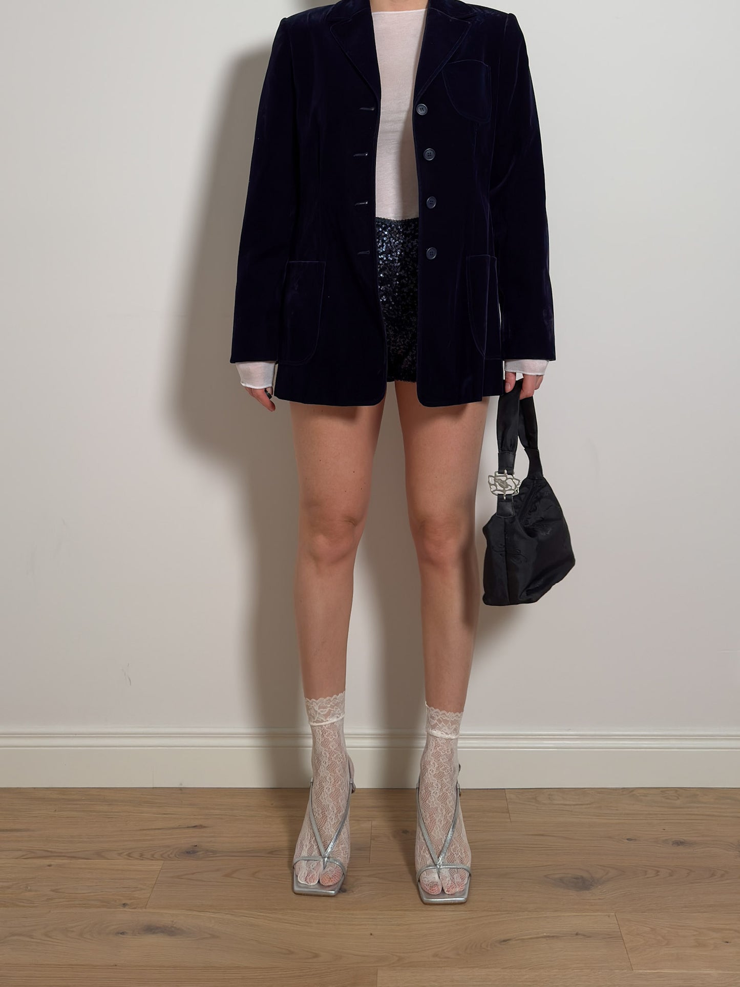 Velvet blue blazer