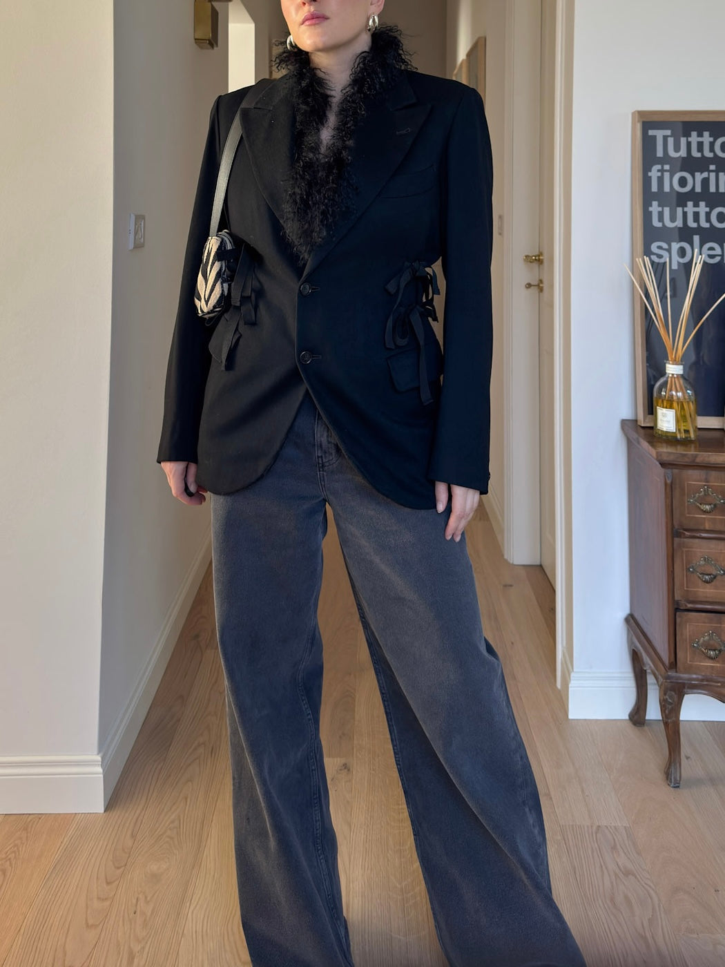 Brando black wool
