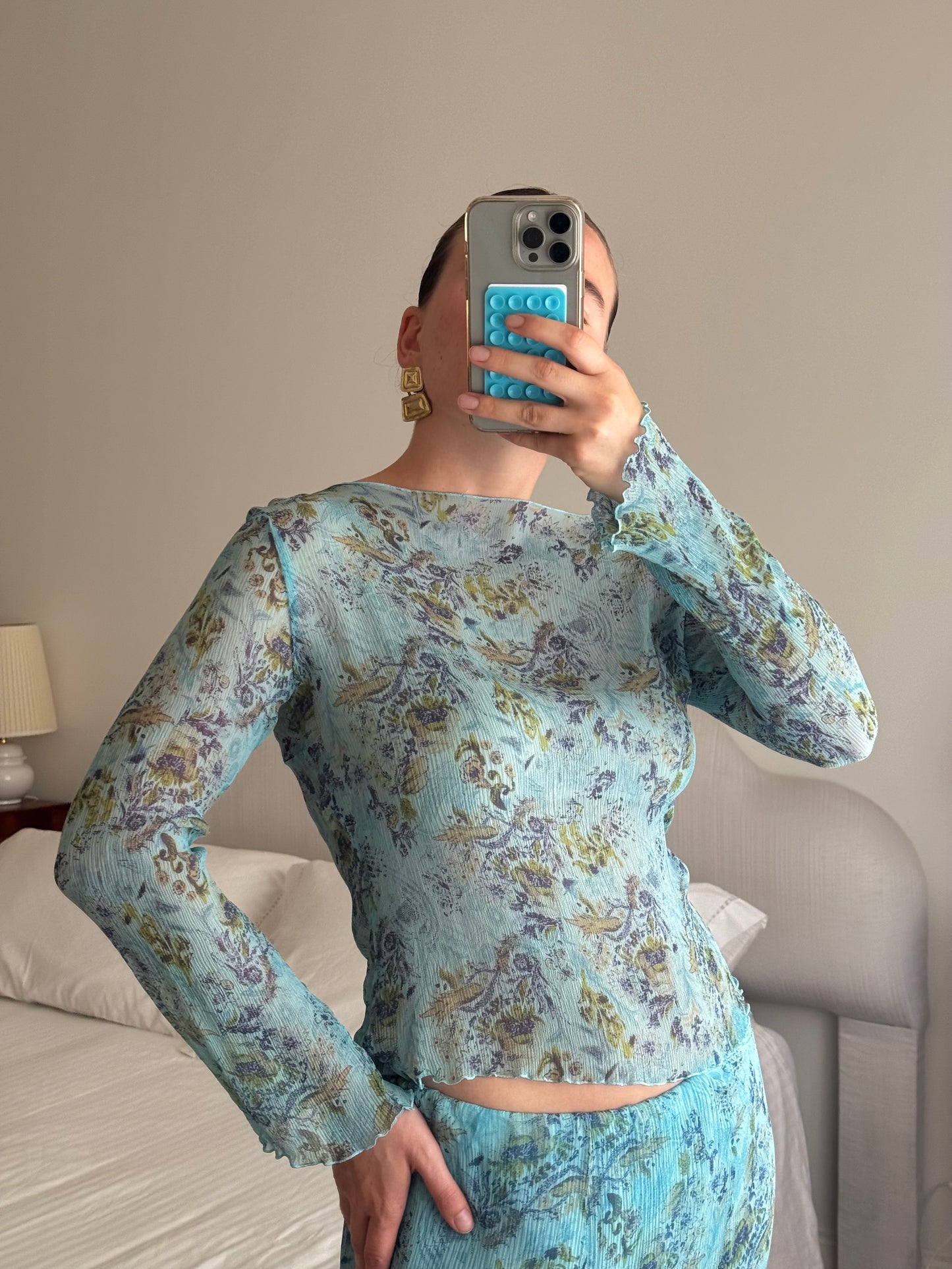 Pure silk floral co-ord