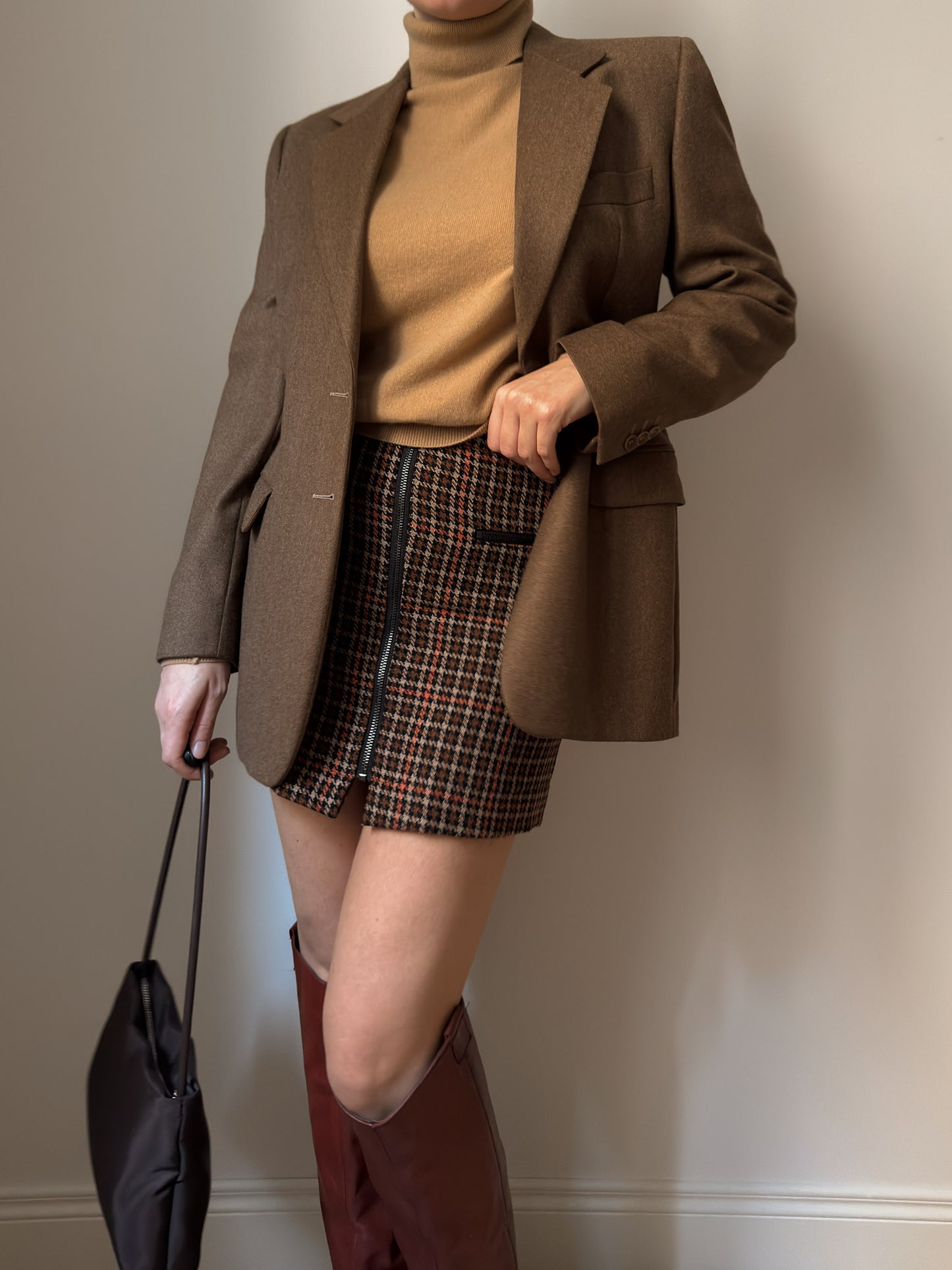 Pure virgin wool camel blazer