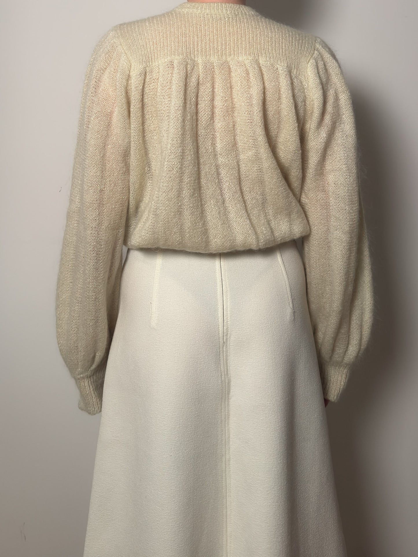 Pure wool ivory cardigan