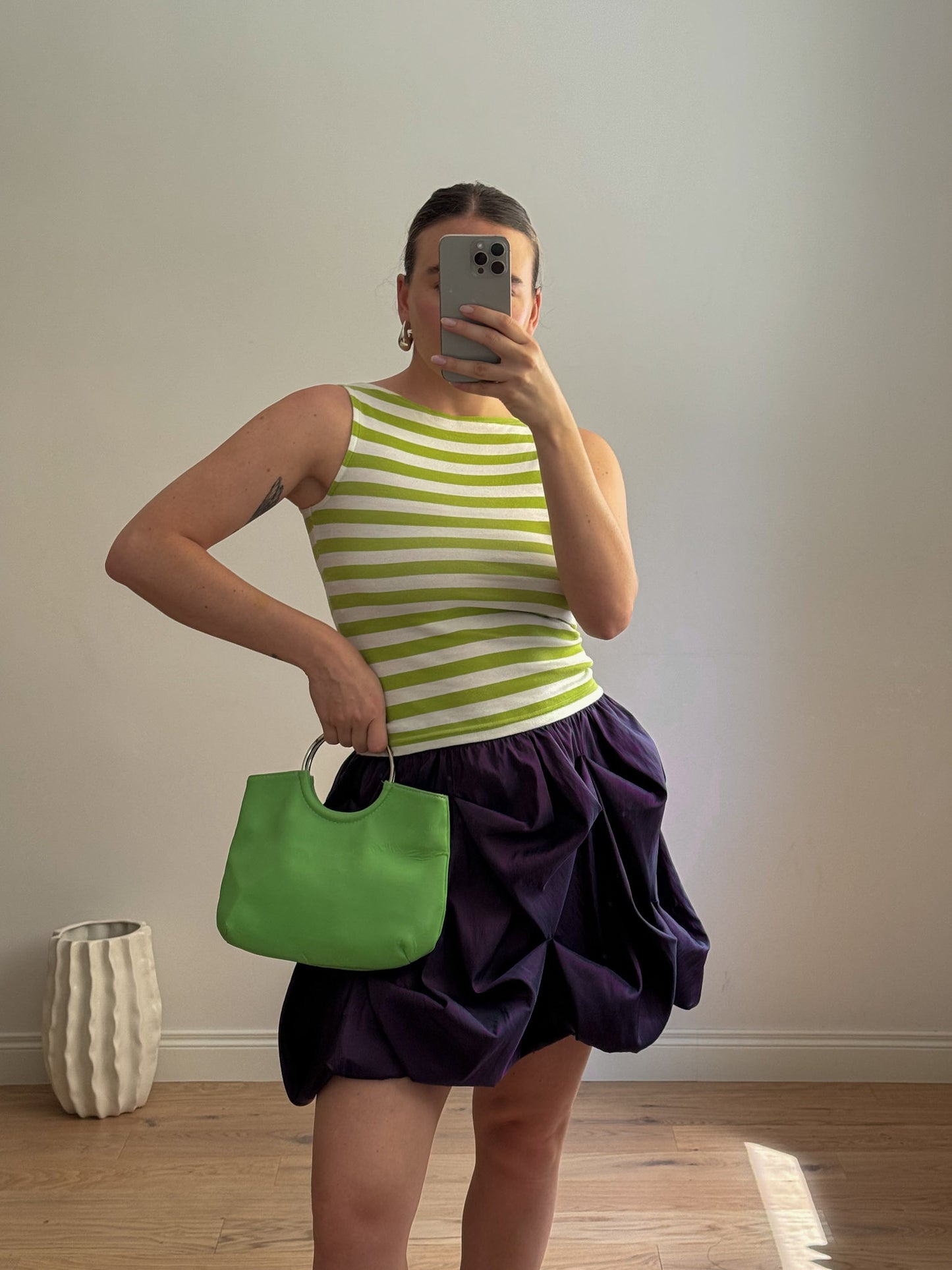 Bubble purple skirt