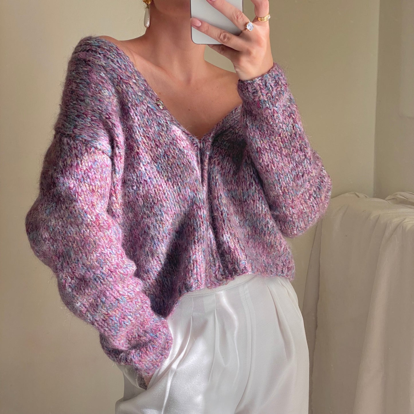 Cardigan realizzato a mano
