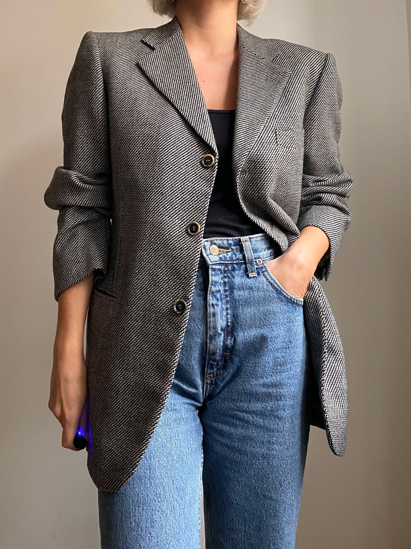 Blazer in pura lana