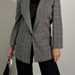 Pure wool black and white blazer