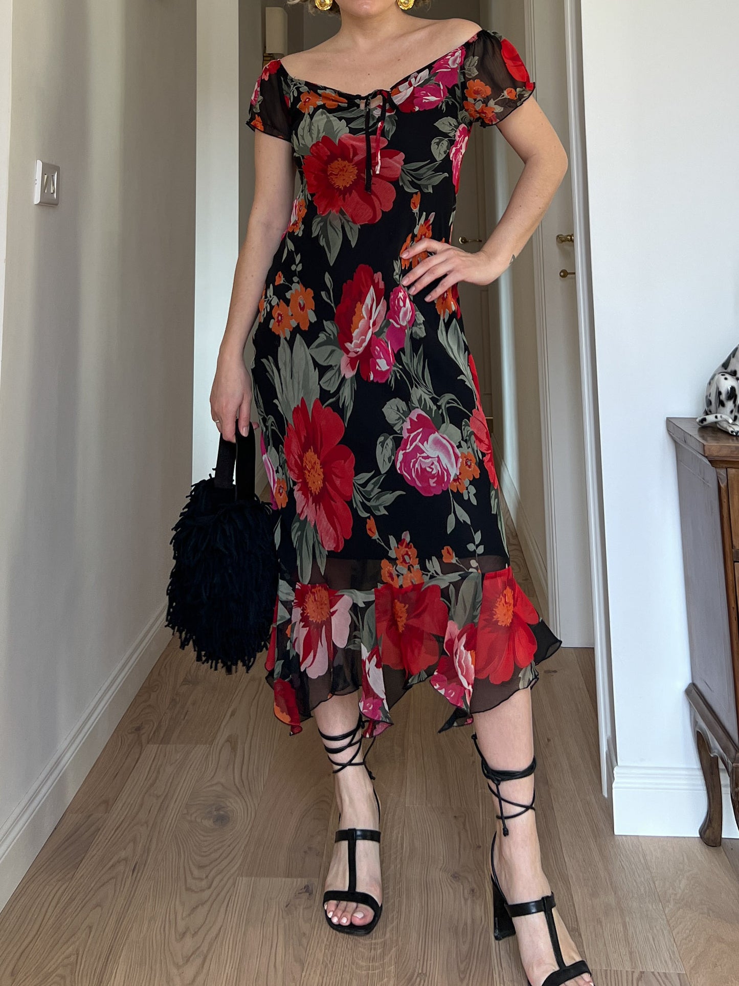 Viscose floral dress