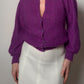 Super kid mohair violet cardigan
