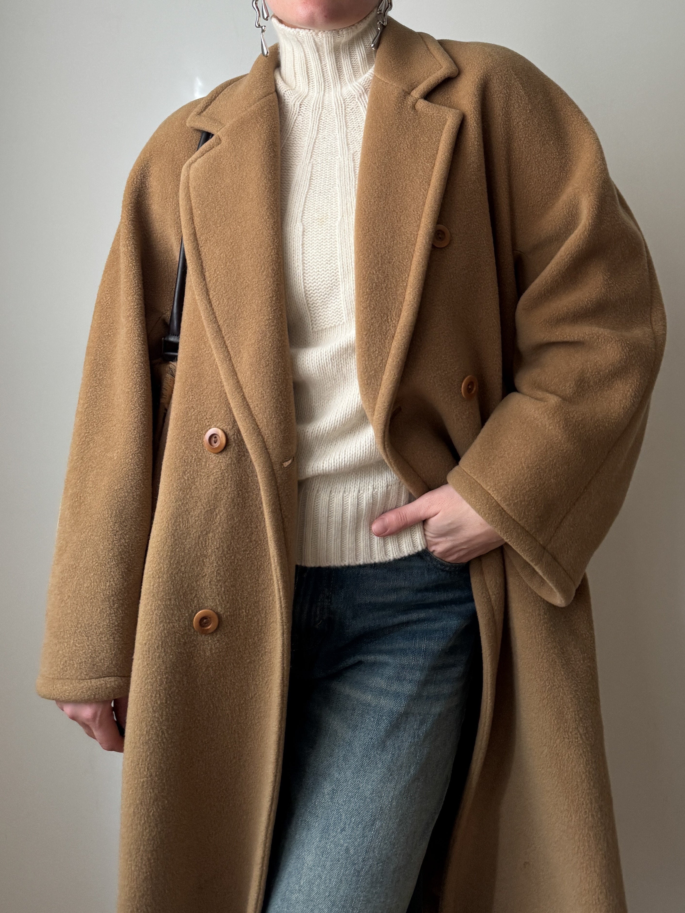 Marella pure wool camel coat