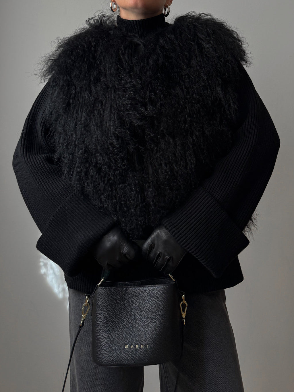 PRE-ORDER Black Mongolian Vest