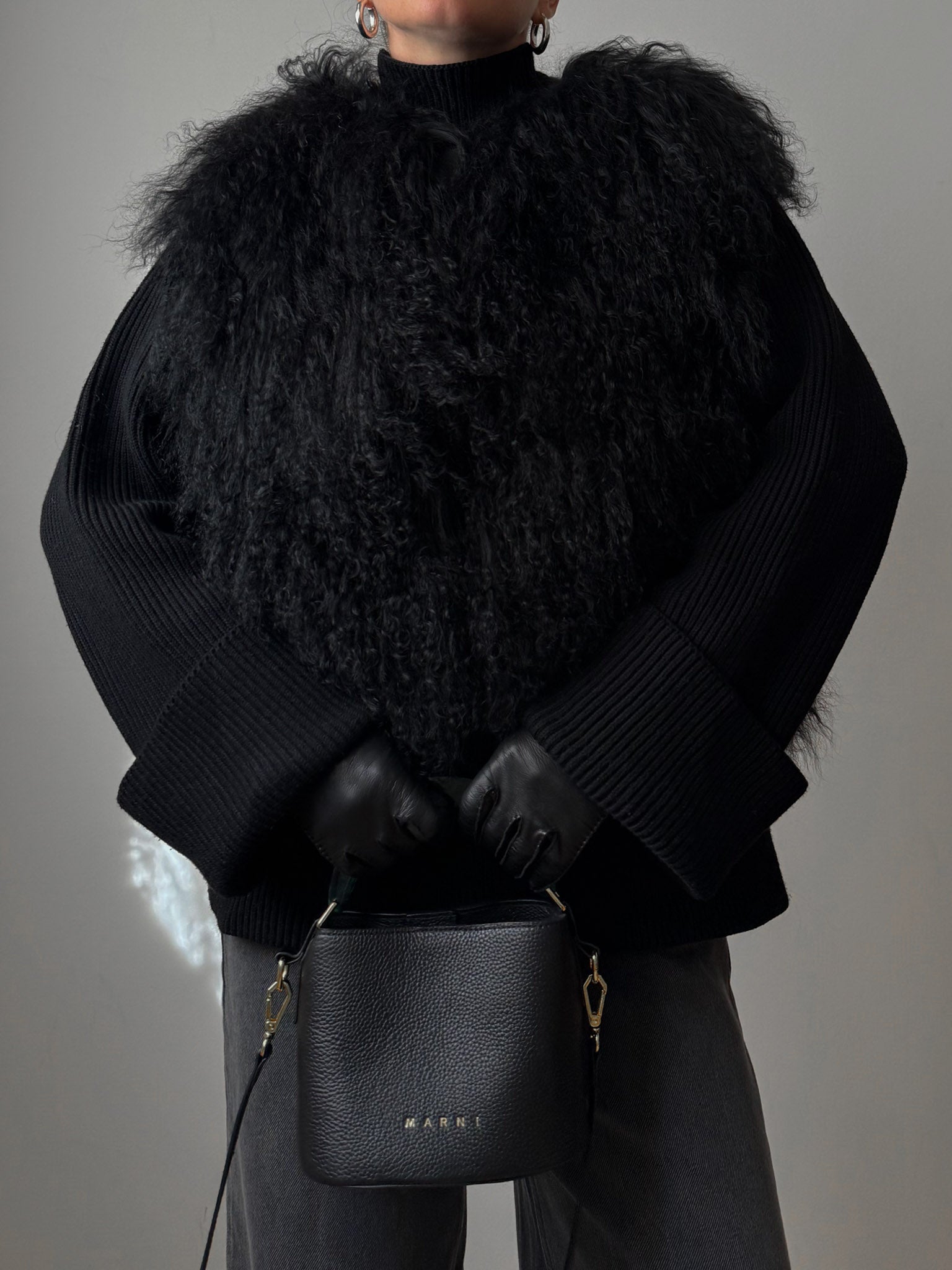 PRE-ORDER Black Mongolian Vest