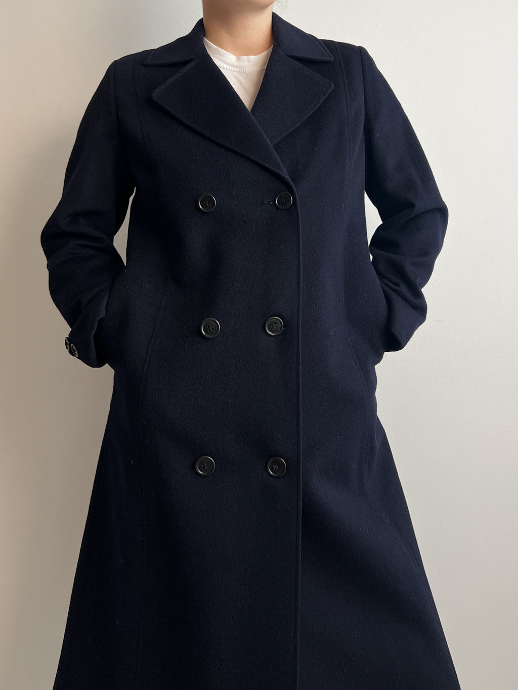 Wool and alpaca blue Loden