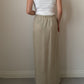 Pure linen beige skirt