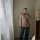 Viscose and wool pink blazer