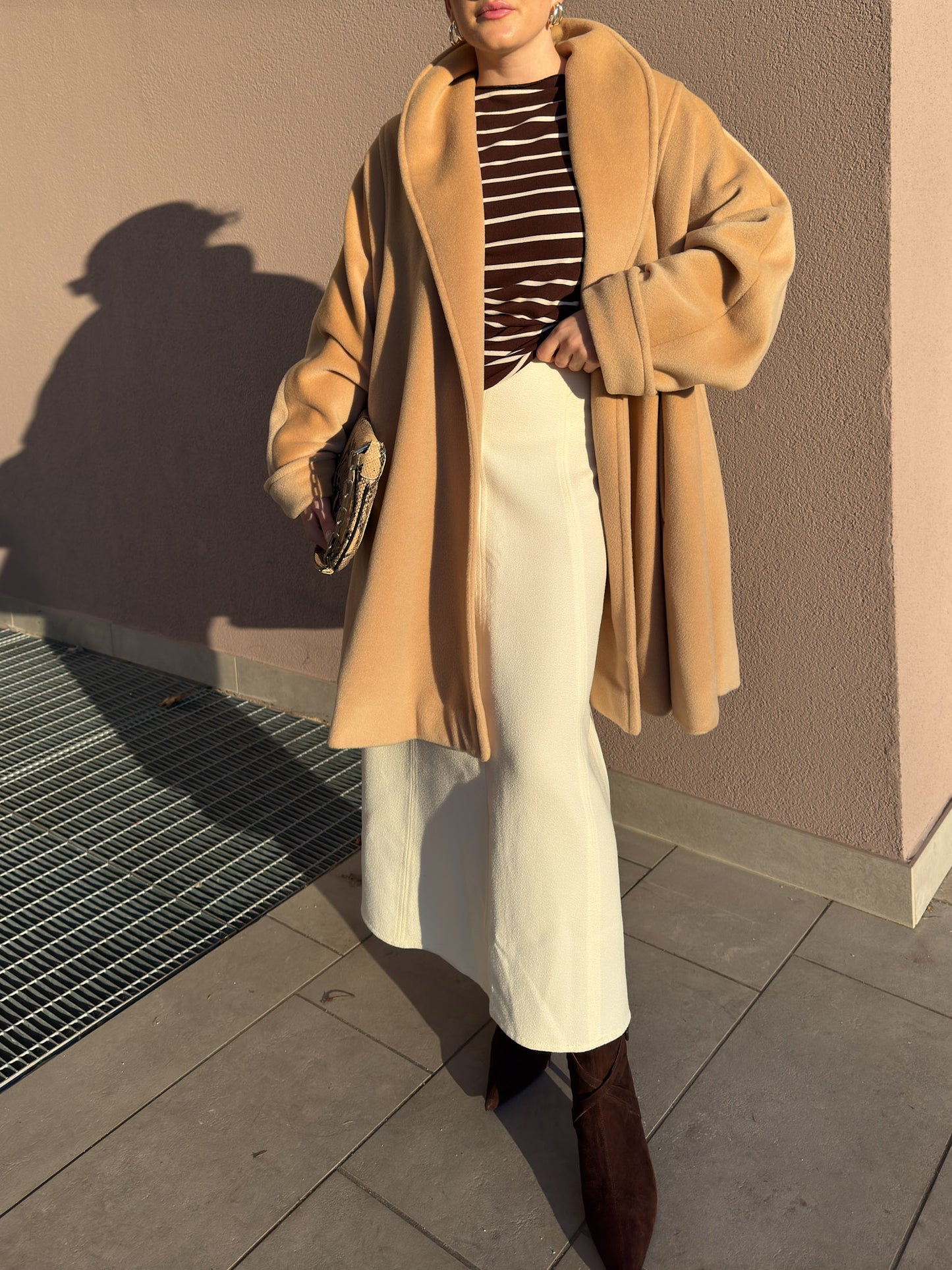 Max Mara pure wool sand coat