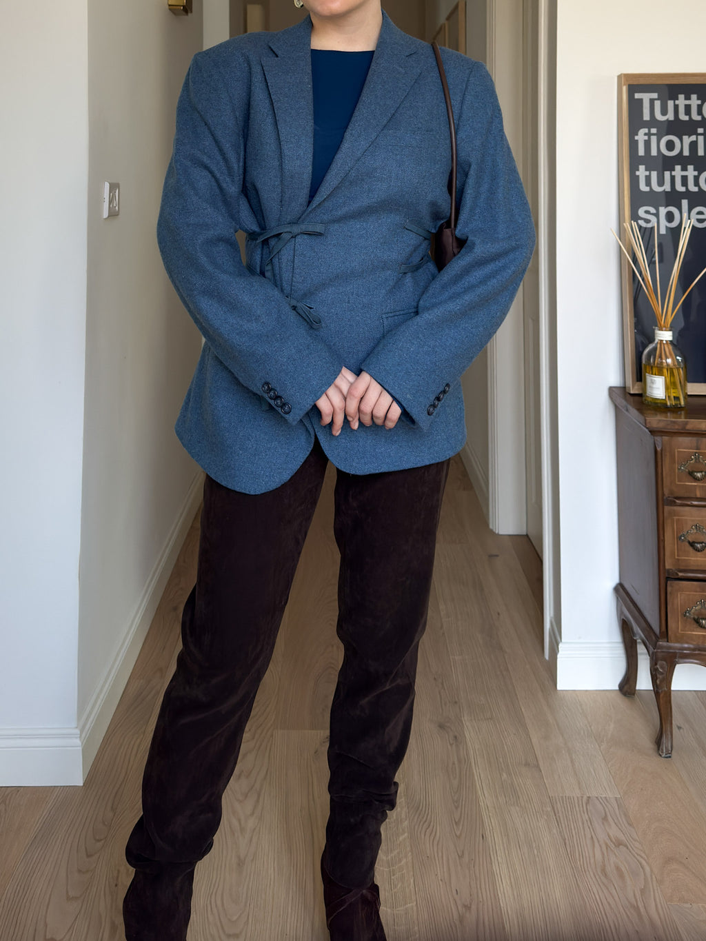 Brando light blue wool