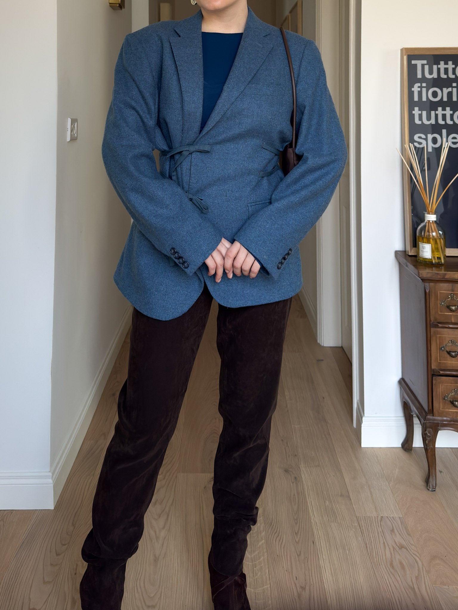 Brando light blue wool