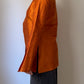 Shantung silk orange blouse
