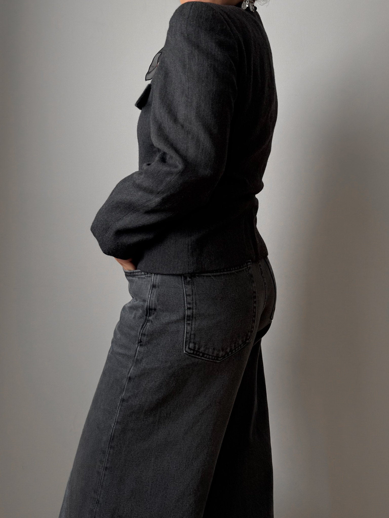 Pure wool grey jacket