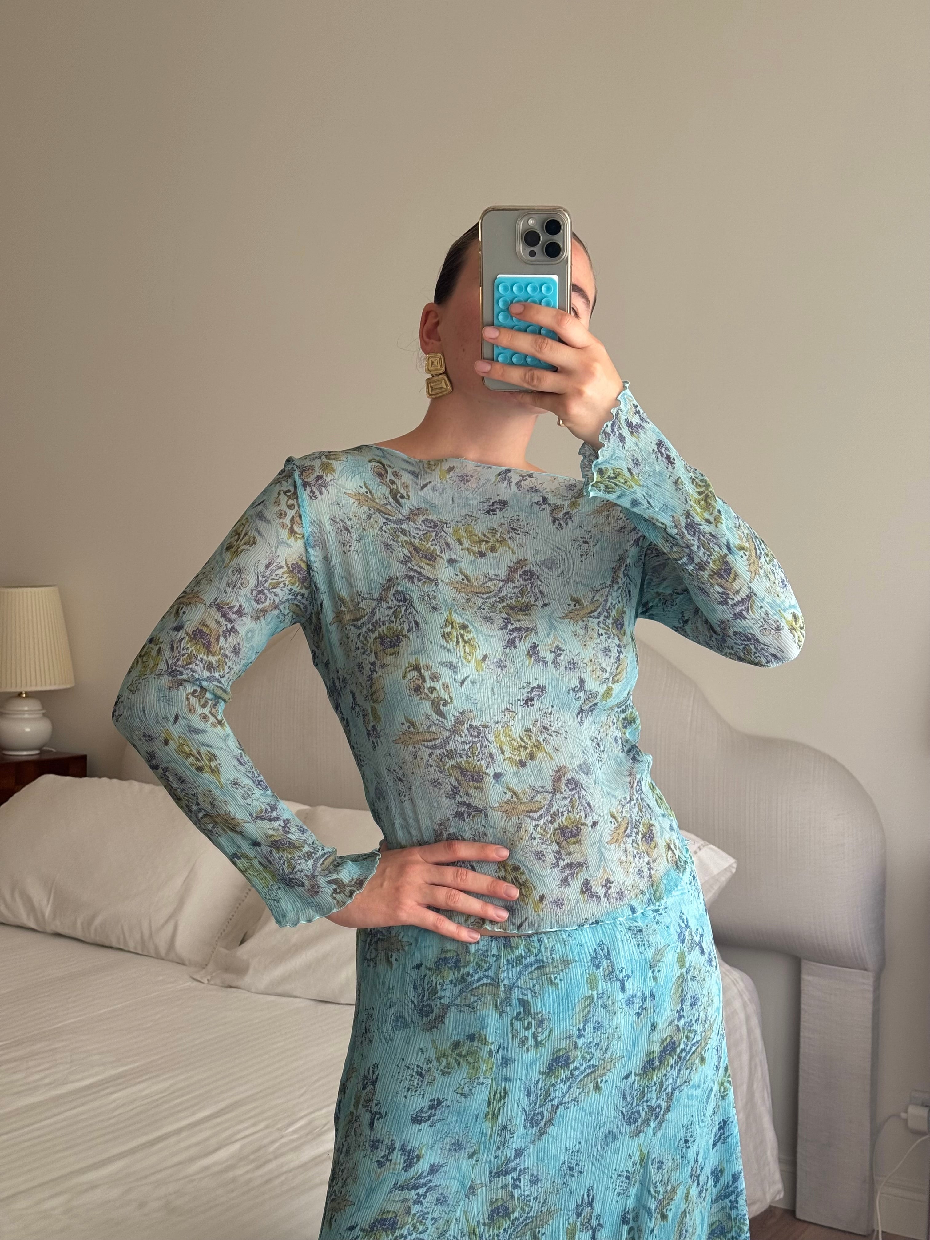 Pure silk floral co-ord