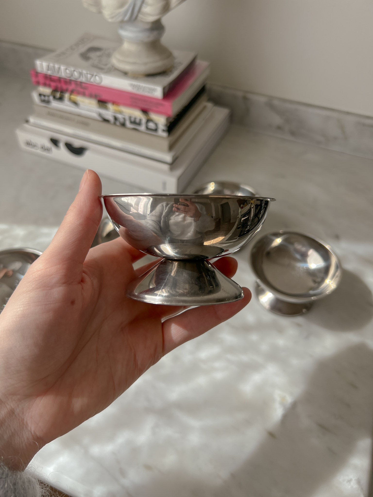 Coppe da gelato in acciaio inox