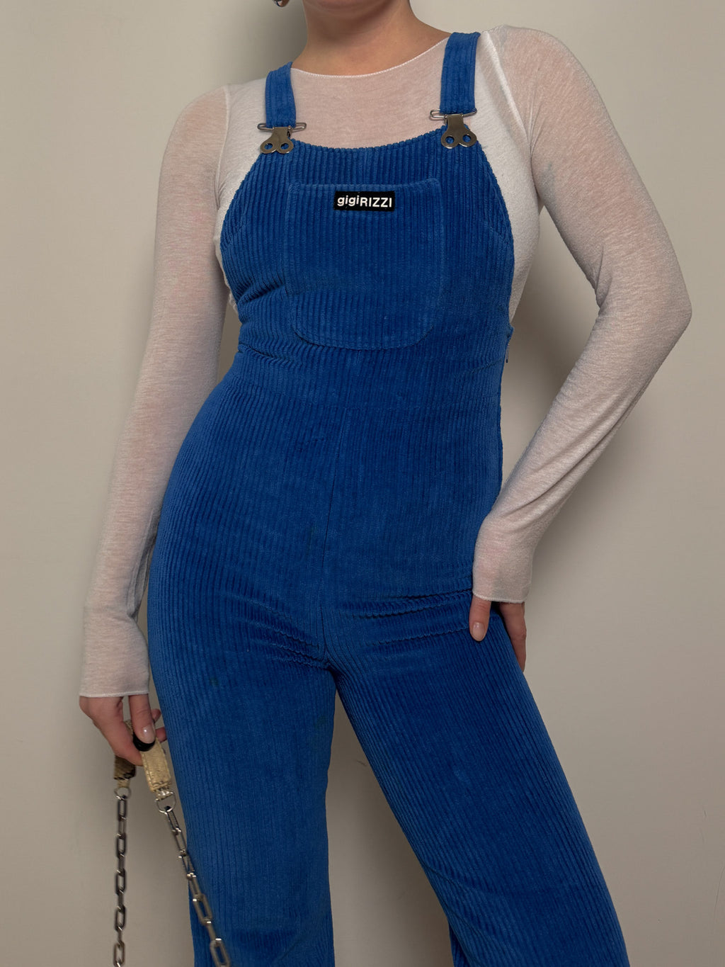 Gigi rizzi blue overalls