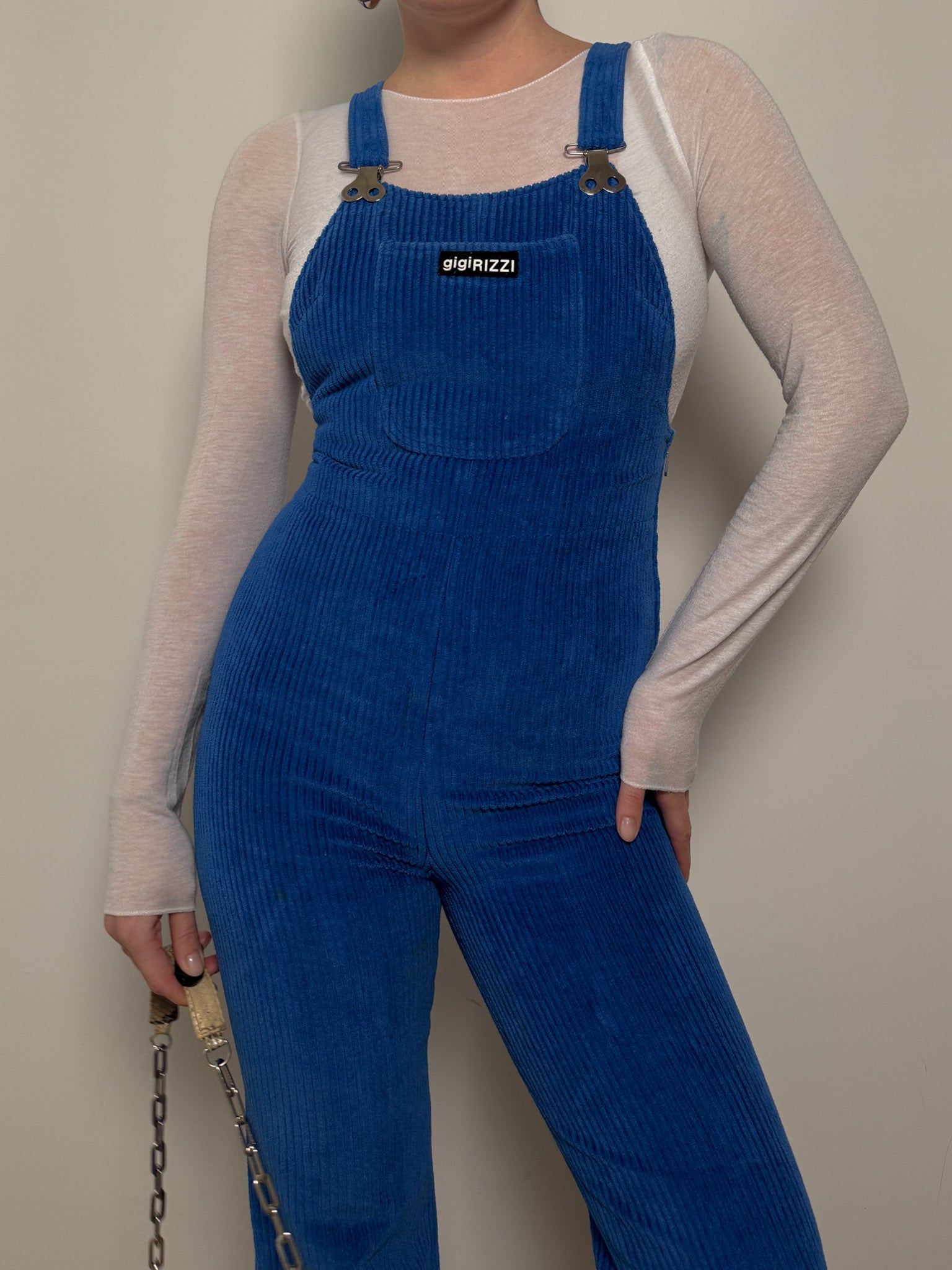 Gigi rizzi blue overalls