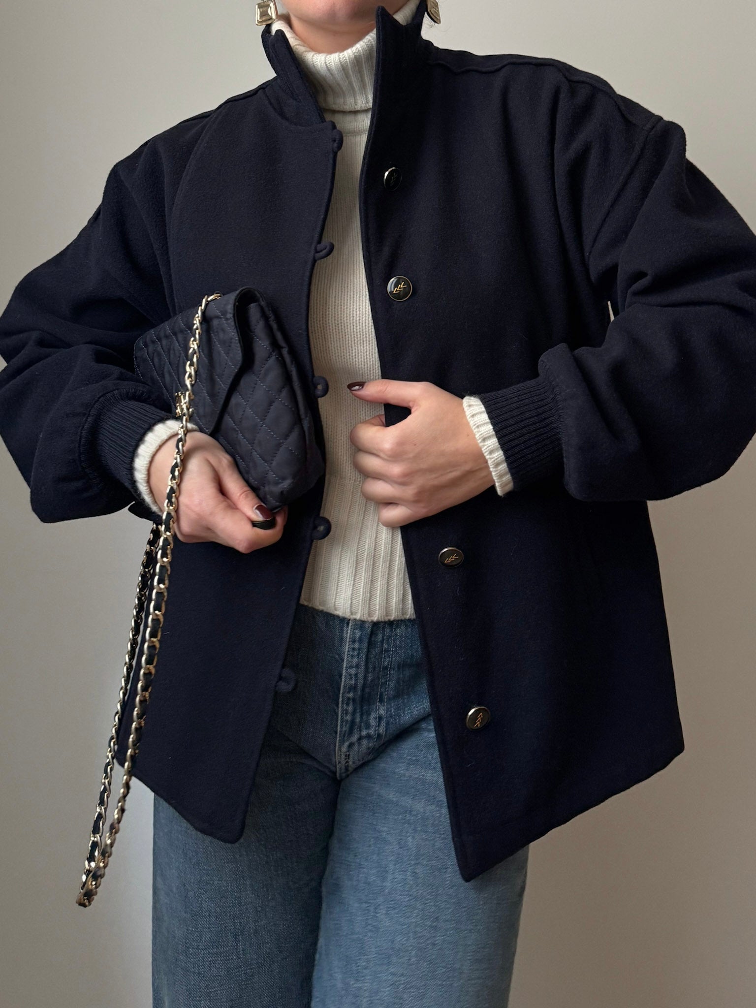 Pure wool blue jacket