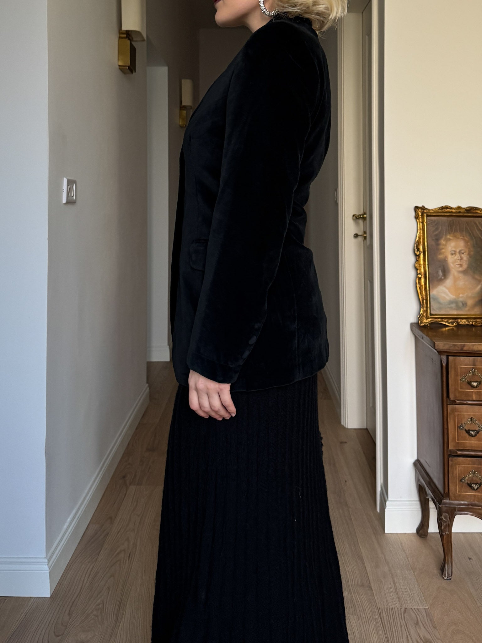 Velvet black blazer