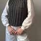 Pure wool grey vest