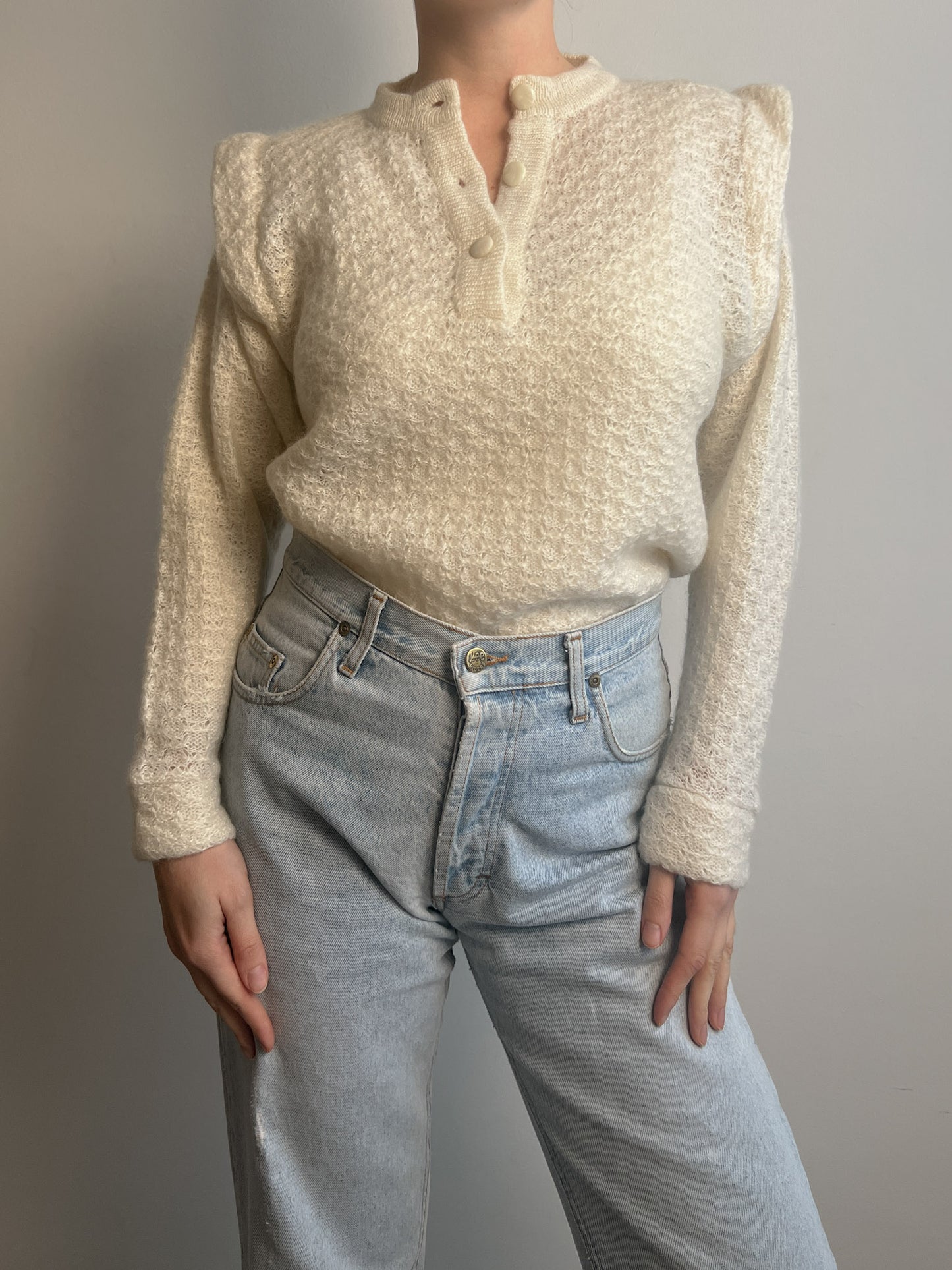 Wool and mohair sweater